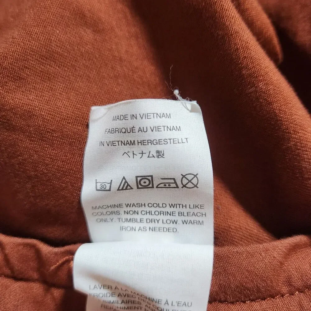 J. Crew Mercantile Pants Men 30x30(28.5) Burnt Orange Slim Straight